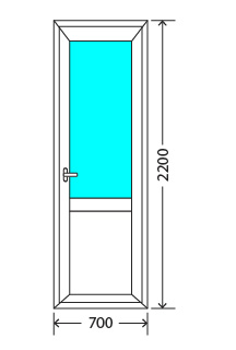 Балконный блок: дверь Exprof XS-358 32мм Электросталь