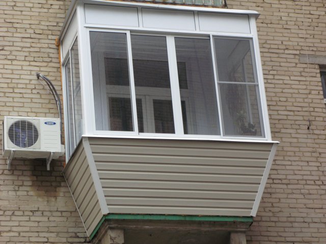 Остекление балконов в хрущевке с выносом по цене от производителя Электросталь