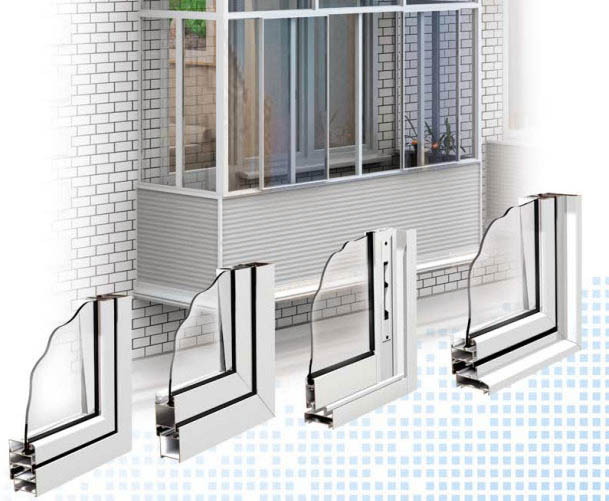 Остекление балконов холодным алюминиевым профилем Электросталь